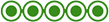 Five green circles indicating a top rating associated with TripAdvisor
